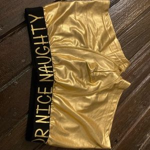 Naughty or Nice Gold costume boxers